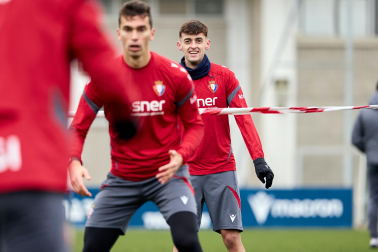 Fotos del primer entrenamiento del año de Osasuna en Tajonar.