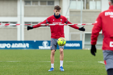 Fotos del primer entrenamiento del año de Osasuna en Tajonar.