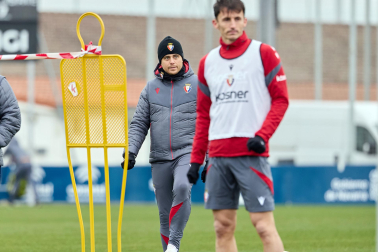 Fotos del primer entrenamiento del año de Osasuna en Tajonar.