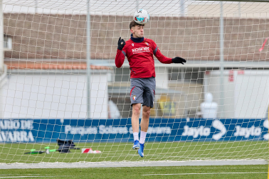 Fotos del primer entrenamiento del año de Osasuna en Tajonar.