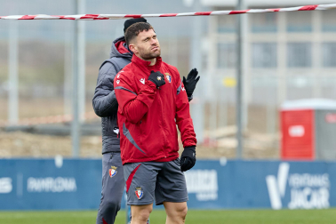 Fotos del primer entrenamiento del año de Osasuna en Tajonar.