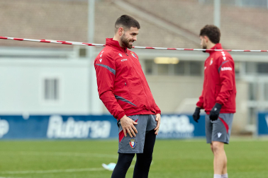 Fotos del primer entrenamiento del año de Osasuna en Tajonar.