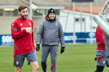 Fotos del primer entrenamiento del año de Osasuna en Tajonar.