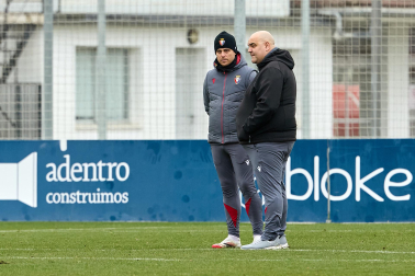 Fotos del primer entrenamiento del año de Osasuna en Tajonar.