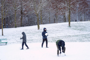 Fotos de la nevada del Día de Reyes en Navarra