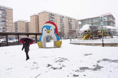 Fotos de la nevada del Día de Reyes en Navarra