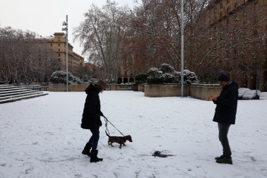 Fotos de la nevada del Día de Reyes en Navarra