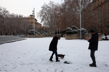 Fotos de la nevada del Día de Reyes en Navarra