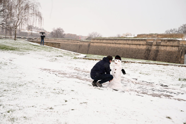 Fotos de la nevada del Día de Reyes en Navarra