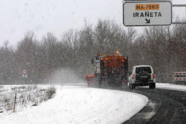 Fotos de la nevada del Día de Reyes en Navarra