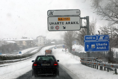 Fotos de la nevada del Día de Reyes en Navarra