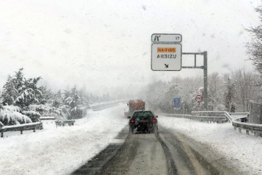 Fotos de la nevada del Día de Reyes en Navarra