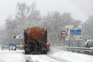 Fotos de la nevada del Día de Reyes en Navarra