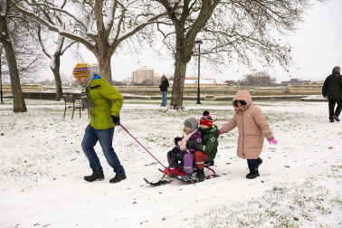 Fotos de la nevada del Día de Reyes en Navarra