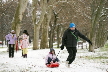 Fotos de la nevada del Día de Reyes en Navarra