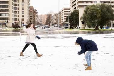 Fotos de la nevada del Día de Reyes en Navarra
