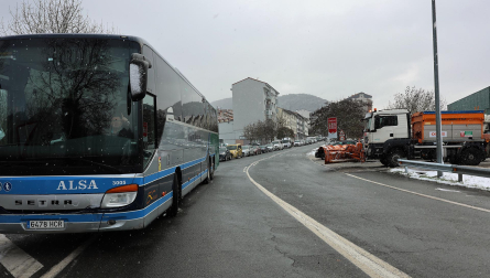 Fotos del temporal de nieve en la A-15 y la A-10