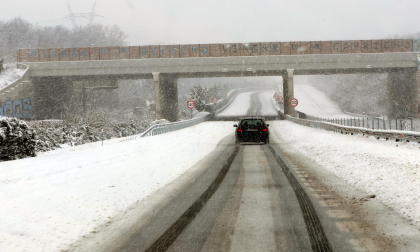 Fotos del temporal de nieve en la A-15 y la A-10