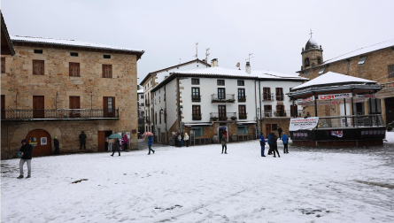 Fotos del temporal de nieve en la A-15 y la A-10