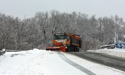 Fotos del temporal de nieve en la A-15 y la A-10
