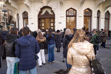 Comienzo de las rebajas de enero en Pamplona