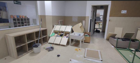 Vandalismo en el colegio público Buztintxuri