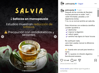 Foto del post del perfil de Instagram de Pablo Ojeda