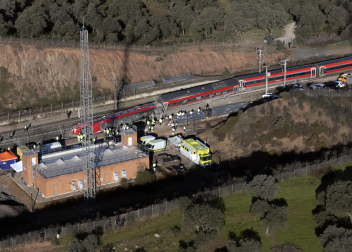 Fotos del accidente mortal ferroviario en Adamuz