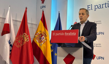 Juan Luis Sánchez de Muniáin, durante su comparecencia de este martes