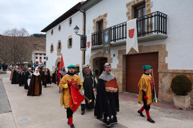 Ambiente medieval en los municipios de Zabalza este sábado 24 de enero para la coronación de la Reina de la Faba 2026, Enara Plágaro Lizarraga