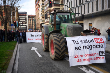 Fotos de la manifestación en Pamplona del sector agrario en contra del acuerdo Mercosur