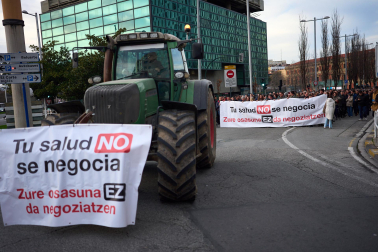 Fotos de la manifestación en Pamplona del sector agrario en contra del acuerdo Mercosur