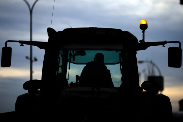 Fotos de la manifestación en Pamplona del sector agrario en contra del acuerdo Mercosur