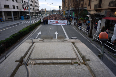 Fotos de la manifestación en Pamplona del sector agrario en contra del acuerdo Mercosur