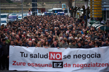 Fotos de la manifestación en Pamplona del sector agrario en contra del acuerdo Mercosur
