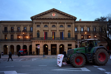 Fotos de la manifestación en Pamplona del sector agrario en contra del acuerdo Mercosur