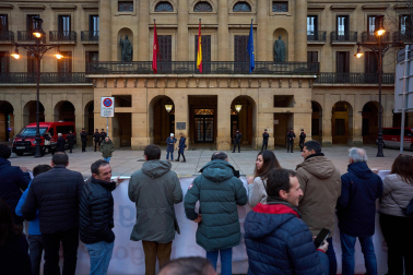 Fotos de la manifestación en Pamplona del sector agrario en contra del acuerdo Mercosur