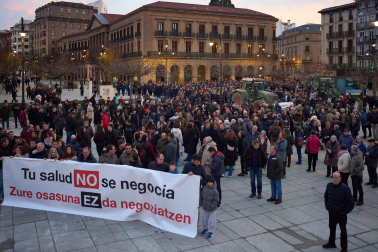 Fotos de la manifestación en Pamplona del sector agrario en contra del acuerdo Mercosur