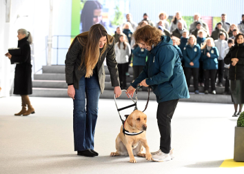 Fotos de la visita de la infanta Sofía al centro de perros guía de la Fundación ONCE