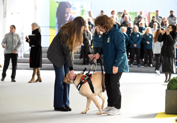 Fotos de la visita de la infanta Sofía al centro de perros guía de la Fundación ONCE
