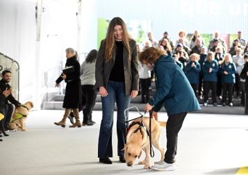 Fotos de la visita de la infanta Sofía al centro de perros guía de la Fundación ONCE