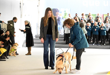 Fotos de la visita de la infanta Sofía al centro de perros guía de la Fundación ONCE