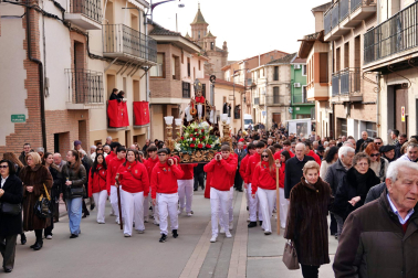 Procesión de San Blas en Milagro.
