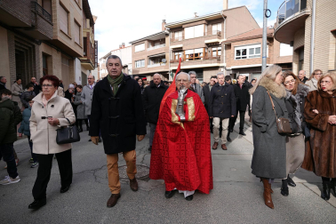 Procesión de San Blas en Milagro.