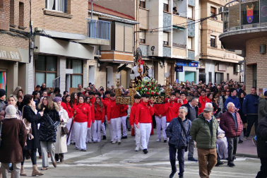 Procesión de San Blas en Milagro.