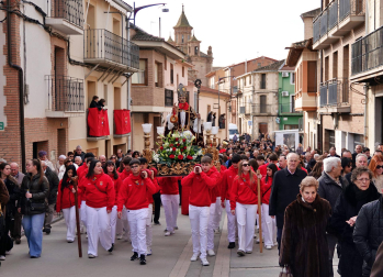 Procesión de San Blas en Milagro.