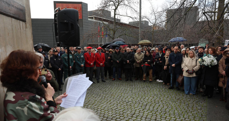 Fotos del homenaje a las víctimas del terrorismo en Pamplona