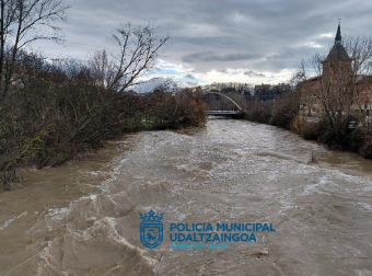 El Arga, a su paso por las Oblatas en Pamplona