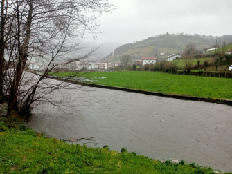 El río Erasote en Leitza