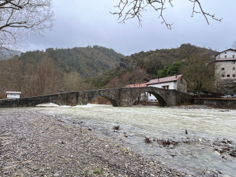 Río Esca a su paso por Burgui.